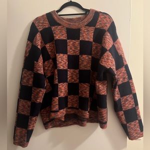 Madewell checkered pullover sweater size large